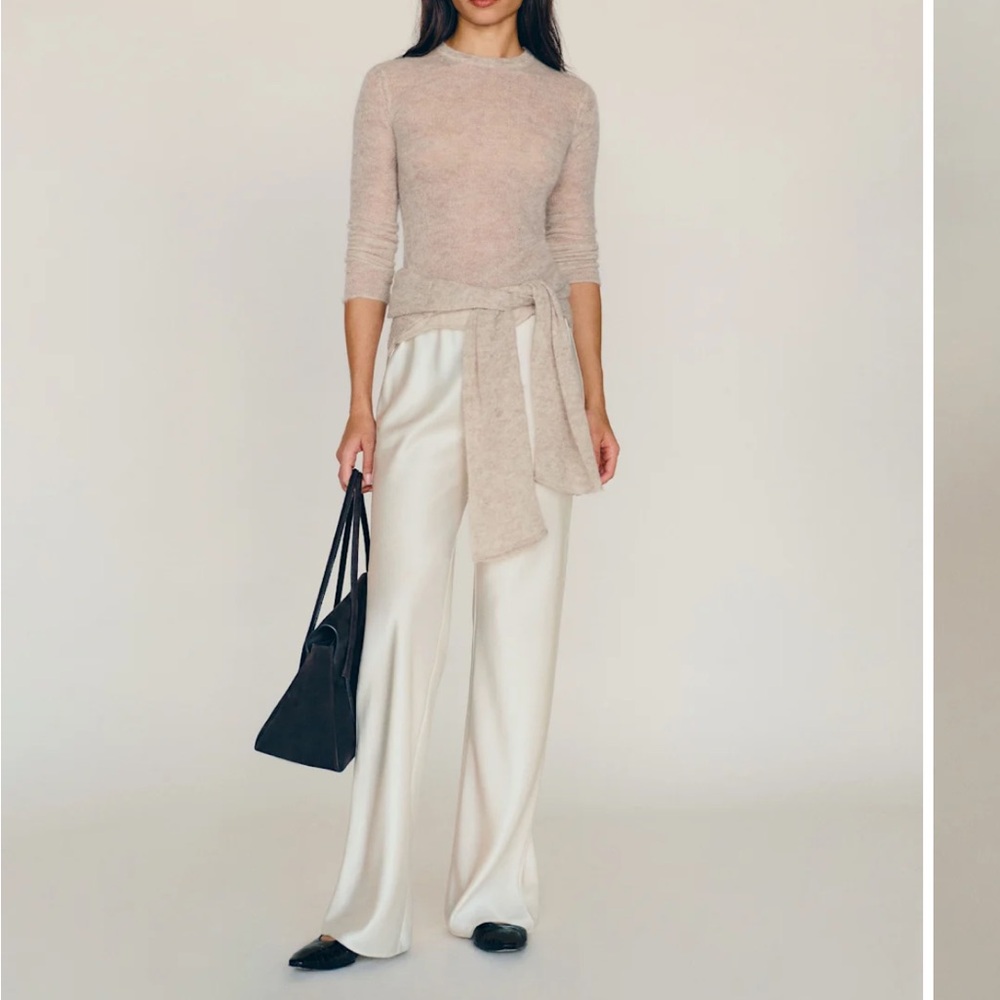 Reformation Satin Gale Pants (L)